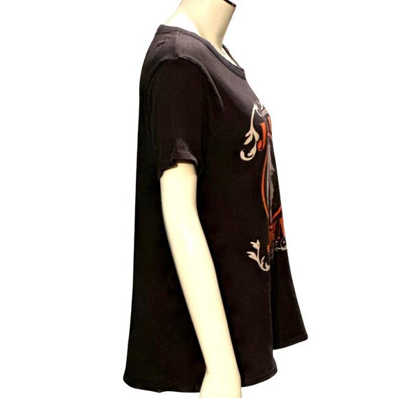 CCC Vintage Janis Joplin Graphic Tee Shirt Size Medium All Cotton Brown - Picture 4 of 9